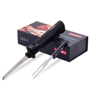 Cordless Electric Knife Rechargeable Bread Slicer with Safety Lock & Ergonomi...